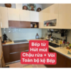 Bộ tủ bếp gỗ MDF mặt đá cao cấp thanh lý