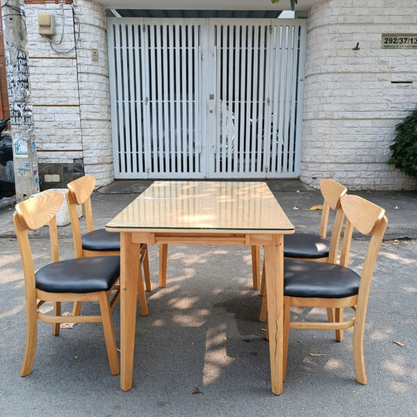 Thanh lý Bộ bàn ăn cabin 4 ghế cũ đẹp