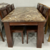 Bàn ăn mặt đá cao cấp 6 ghế gỗ tự nhiên đẳng cấp