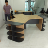 Thanh lý Bàn làm việc cụm 3 chỗ ngồi liền kệ