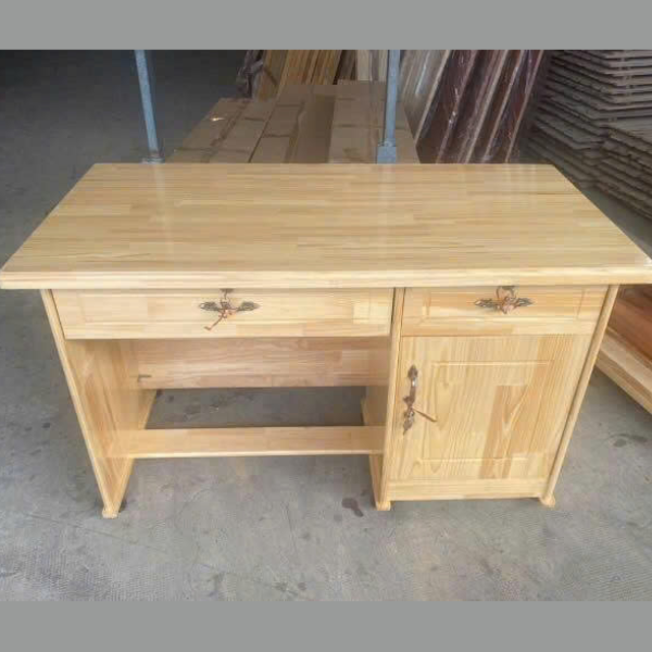 Thanh lý bàn làm việc gỗ tự nhiên 1m2x60cm có hộc