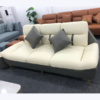 Ghế sofa da 3 chỗ ngồi chân mạ vàng