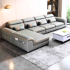 Bộ ghế sofa góc L bọc da cao cấp