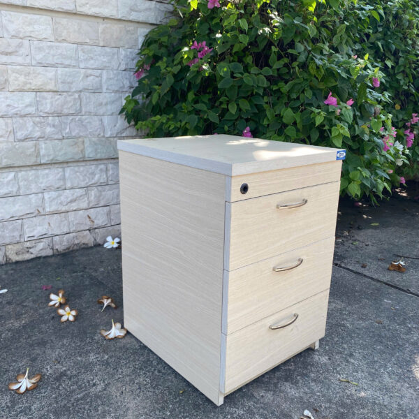 Hộc tủ di động 3 ngăn gỗ công nghiệp cũ đẹp