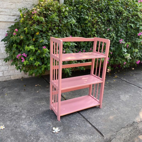 Kệ giày dép 3 tầng màu hồng cũ giá rẻ