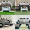 Bộ ghế sofa da phòng khách hiện đại