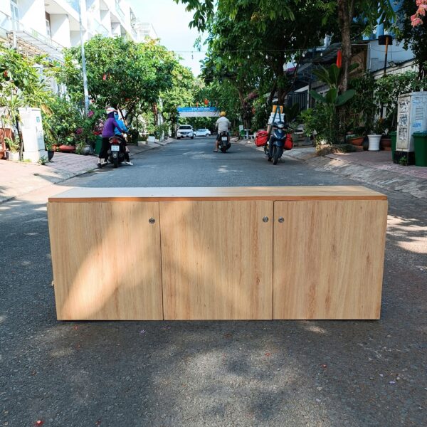 Tủ hồ sơ thấp 3 cánh 1m5x60cm mới 95%