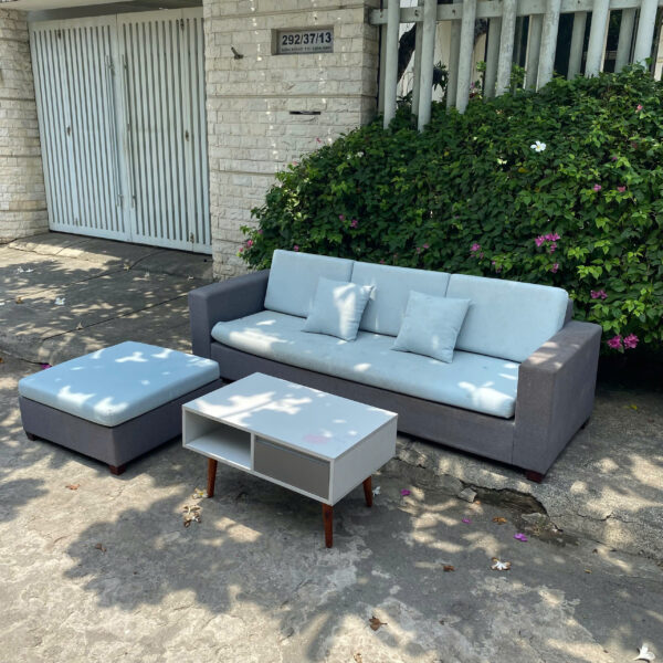 Thanh lý bộ ghế sofa chữ L bọc vải 2m2x75cm