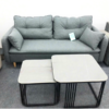 Bộ sofa vải xám cao cấp kèm bàn
