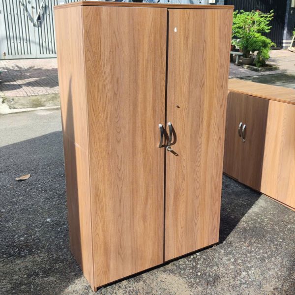 Tủ hồ sơ thấp 2 cánh gỗ công nghiệp như mới