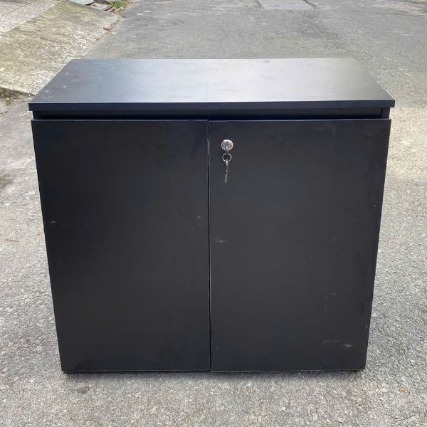 Tủ hồ sơ thấp 2 cánh gỗ công nghiệp như mới