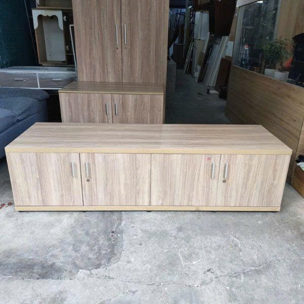 Tủ hồ sơ thấp cũ 4 cánh gỗ MDF thanh lý