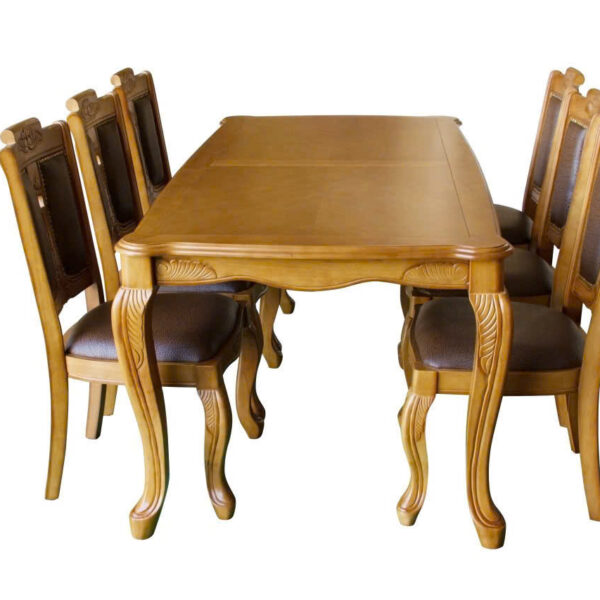 Bộ bàn ăn louis 6 ghế nhập khẩu cao cấp