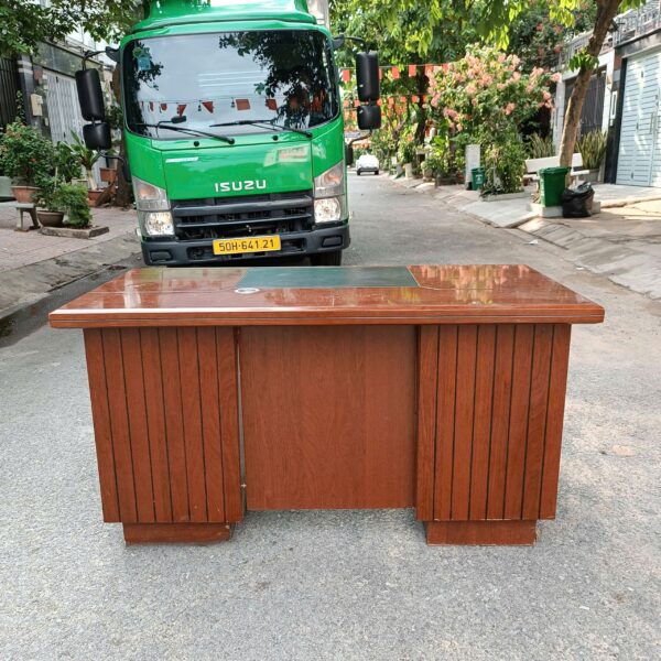 Bàn giám đốc gỗ MDF 1m4 full hộc thanh lý