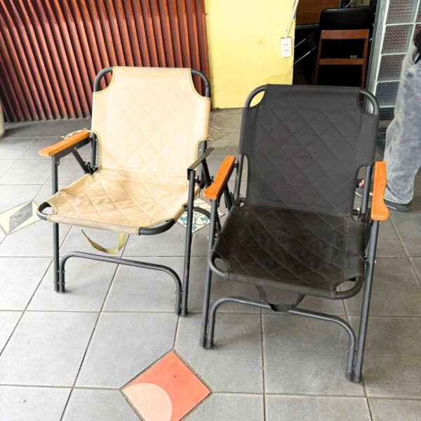 Ghế camping gấp gọn cũ khung sắt giá rẻ