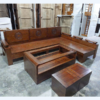 Salon gỗ phòng khách góc L hiện đại, sang trọng