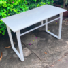 Bàn làm việc chân sắt 1m2 trắng mới 100%