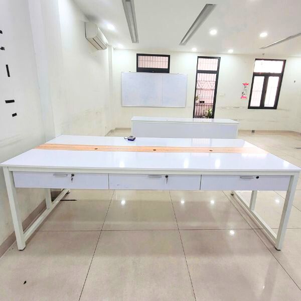 Bàn làm việc 6 chỗ có hộc kéo 2m4x1m như mới