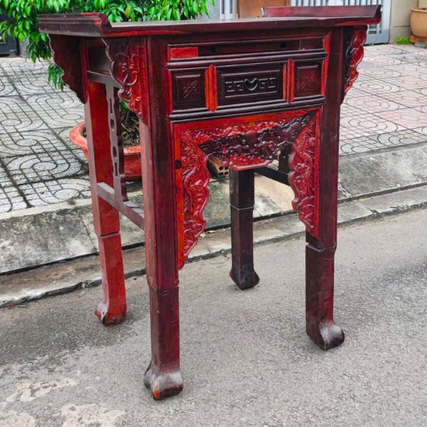 Thanh lý bàn thờ gia tiên gỗ Muồng 1 tầng cao cấp