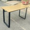 Bàn làm việc văn phòng 1m2 chân sắt chữ U đen
