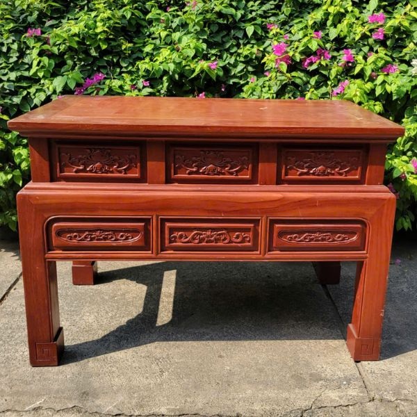 Thanh lý bàn thờ triện sen gỗ gõ đỏ cao cấp