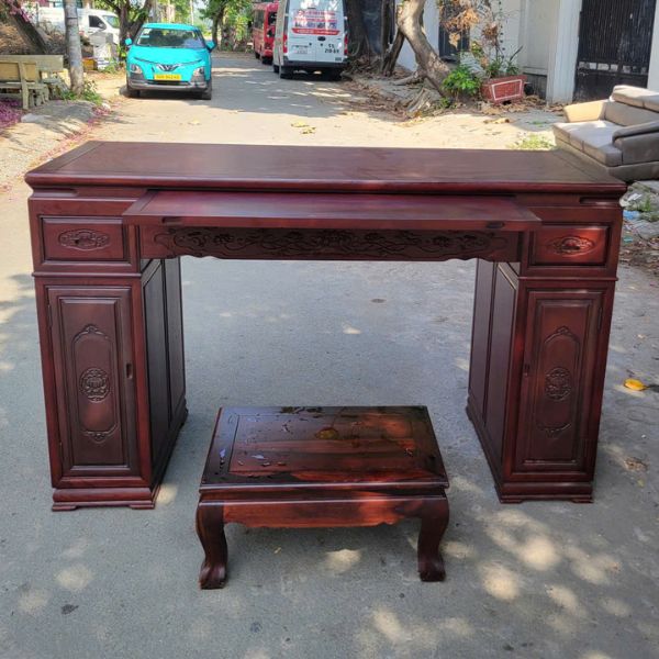 Thanh lý bộ bàn thờ án gian gỗ sồi mới 95%