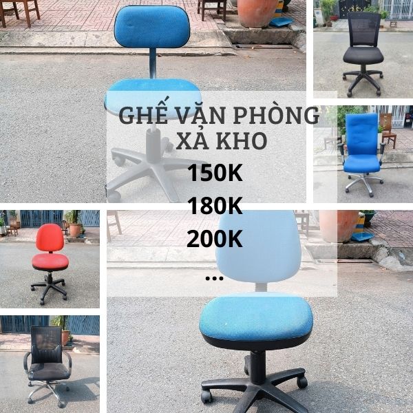 Xả Kho 200+ Ghế Văn Phòng Thanh Lý – Giá Chỉ Từ 150K