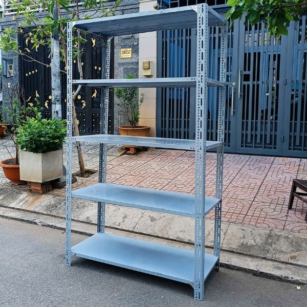 Kệ sắt V lỗ 5 tầng đa năng như mới