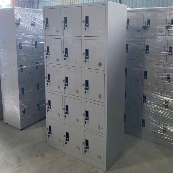 Tủ locker sắt 15 ngăn hiện đại mới 100%